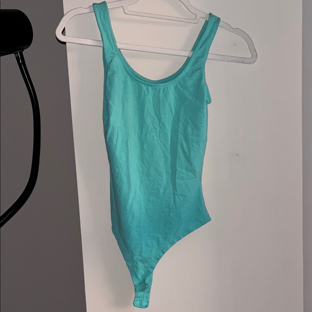 Primark Blue Bodysuit with Wide Straps